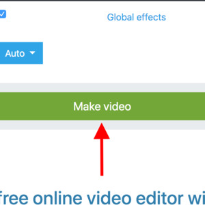 Click make video in video editor