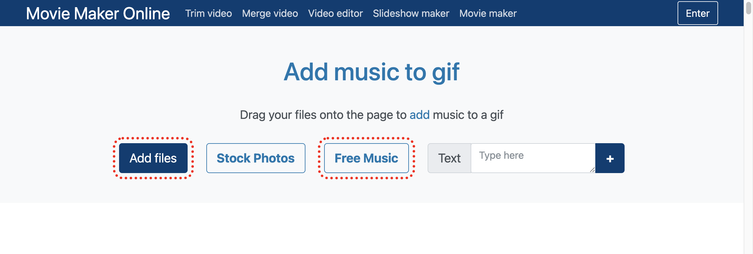 Find and add gif and audio files