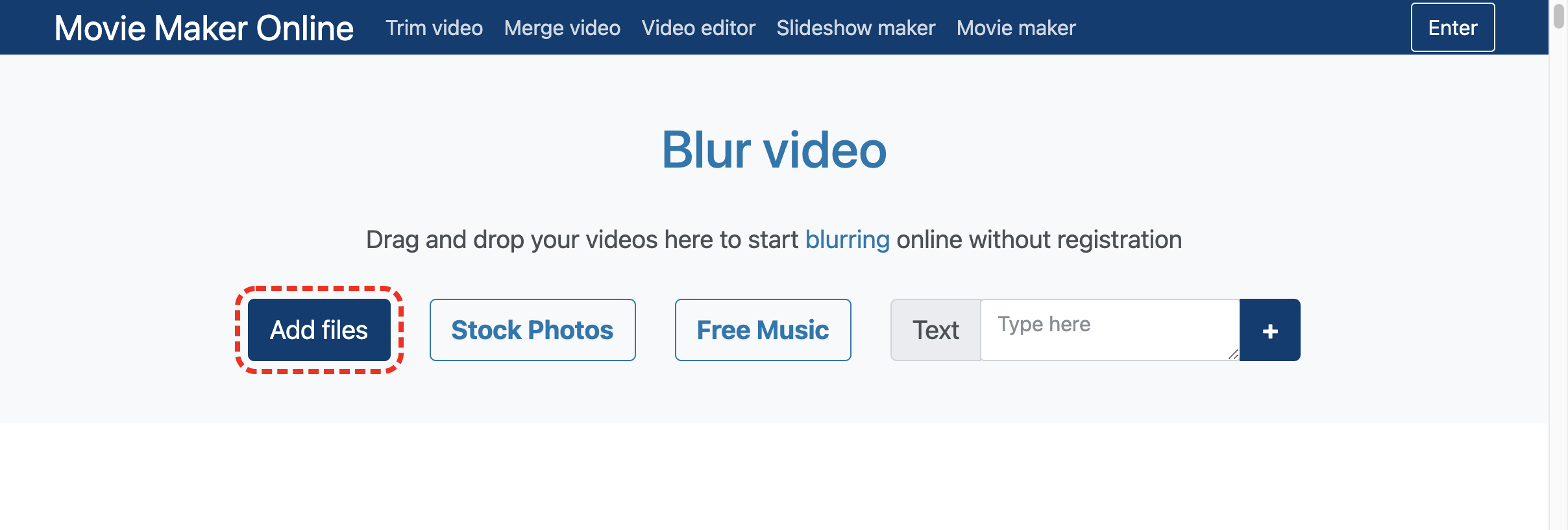 Add video for blurring