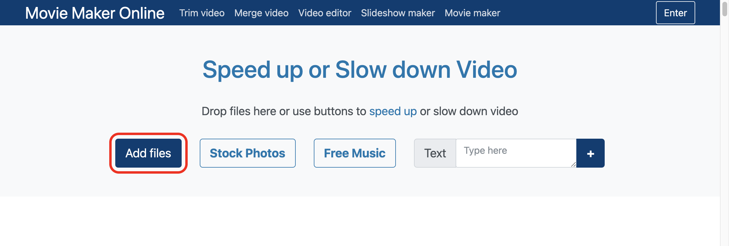 Speed up or slow down video online