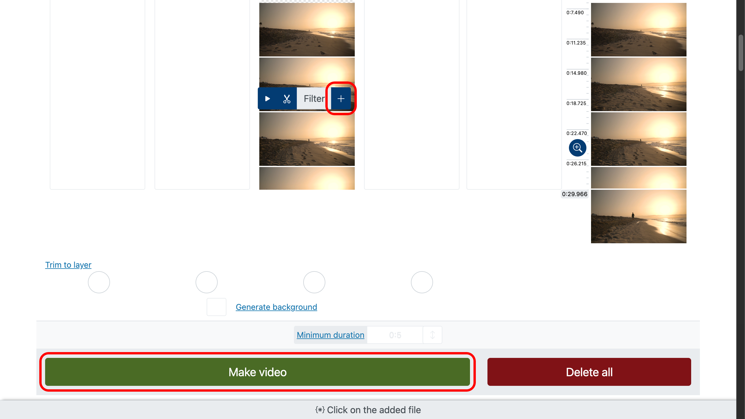 Make a video or audio project with changed speed