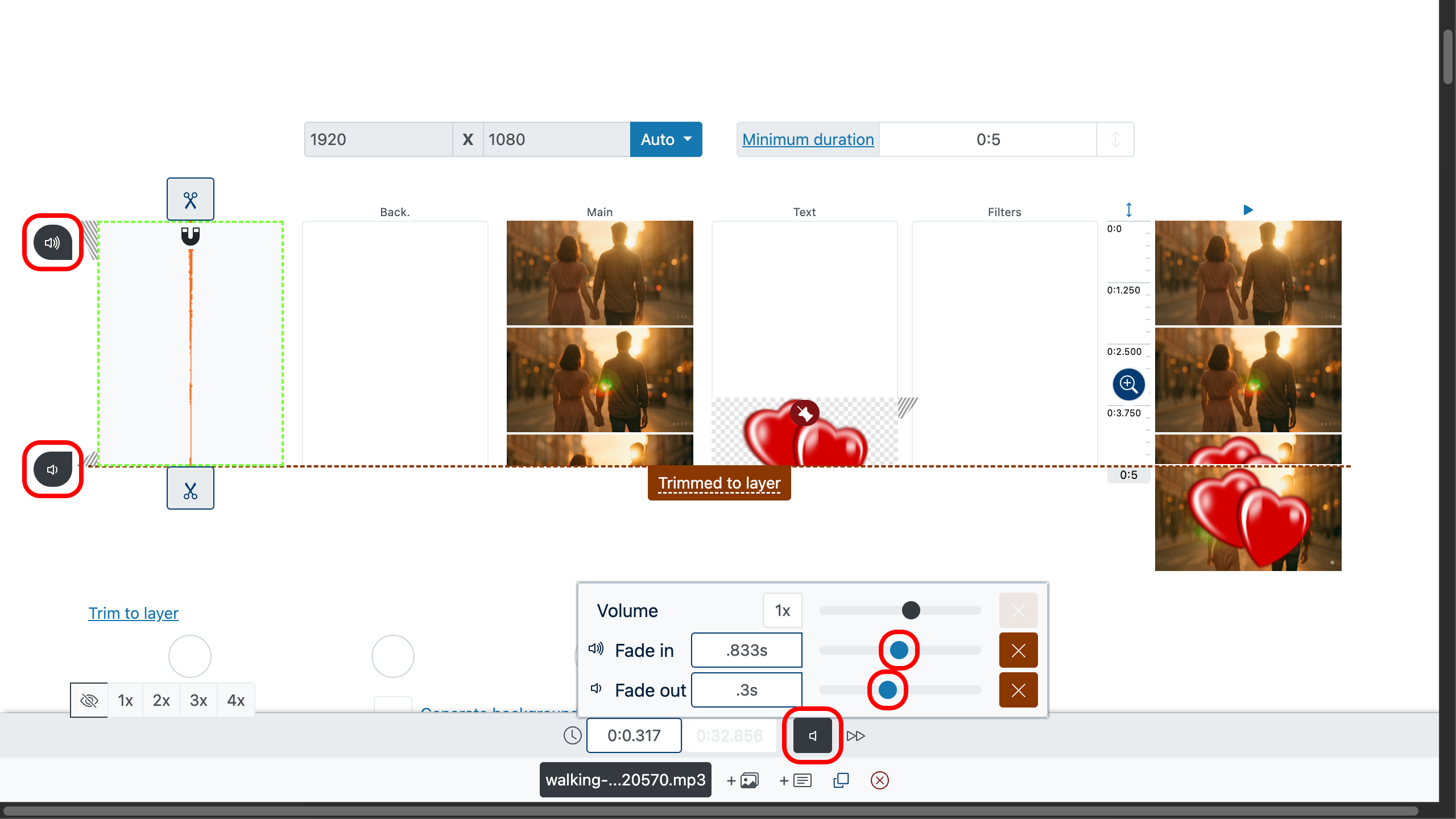 Video Editor Without Watermark — Music Fade-In & Fade-Out